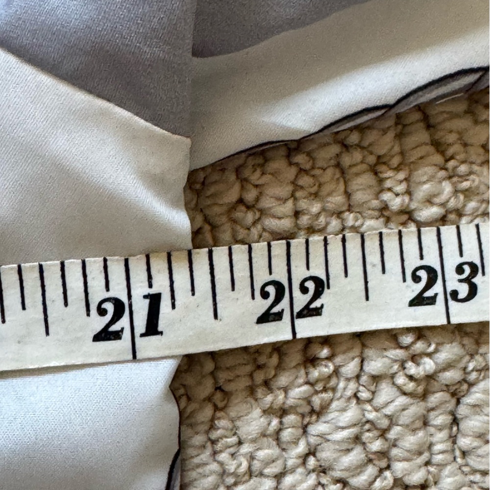 Vintage Beige White Pink Black Cotton Chain Pattern Tailored Blouse XL - Picture 8 of 11